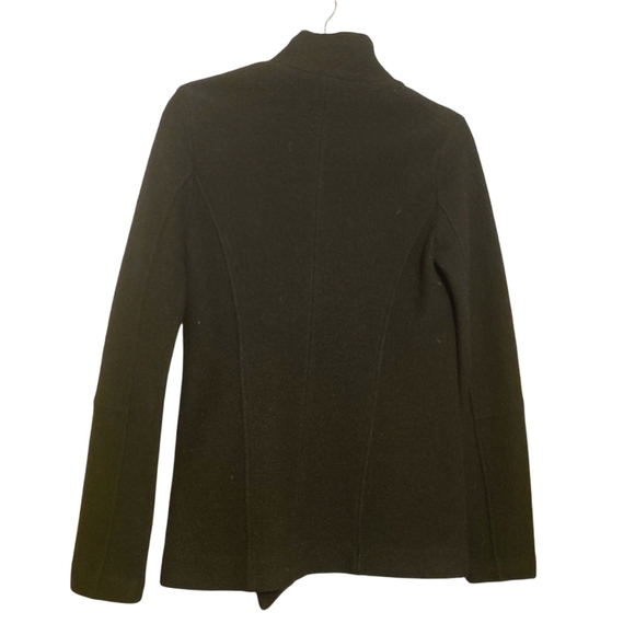 Jigsaw | Women's Black 100% Wool Diagonal Zip Jacket (Size XS) - Picture 14 of 14